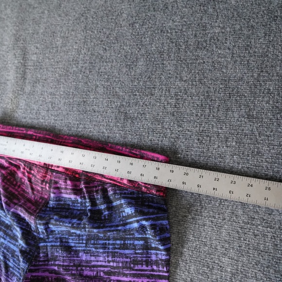 Danskin Ombre Stripe Active Leggings Capri Ruched Cropped Workout Athleisure 2X - Picture 7 of 9
